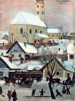  Pólya, Tibor - Village Entertainment in Winter 