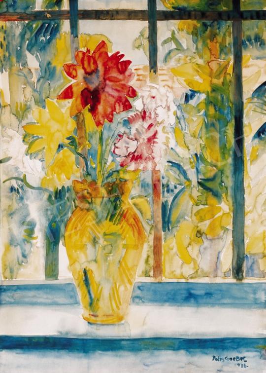  Paizs-Goebel, Jenő - A Bunch of Flowers in the Window | 23rd Auction auction / 52 Lot