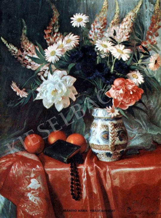  Szánthó Mária - Virágcsendélet festménye