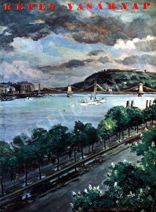 Szlányi, Lajos - Budapest in Spring painting