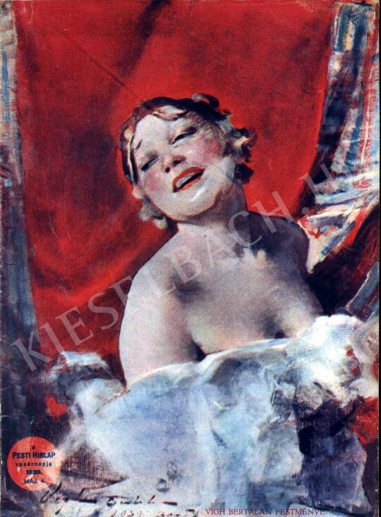  Vígh Bertalan - Női portré festménye
