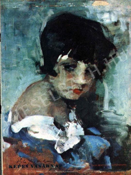  Vígh Bertalan - Gyermekfej festménye