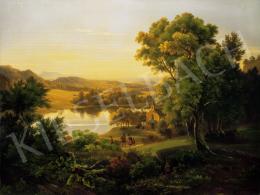 Koebel, Franz Georg - Romantic Landscape with a Lake 