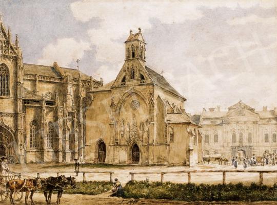 Alt, Jacob - The Main Square of Kassa (Kosice) with the St. Elisabeth Cathedral and the  St. Nicolaus Chapel, wit | 23rd Auction auction / 59 Lot