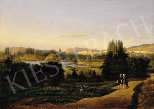Brodszky Sándor - A Budavár és a Gellérthegy látképe Pest felől 1846-ban | 27. Aukció aukció / 40 tétel