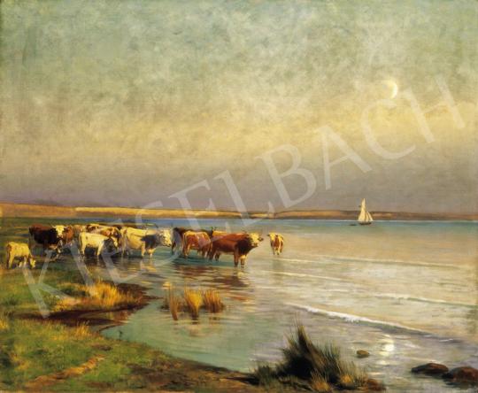  Aggházy, Gyula - Cows by the Lake Balaton | 27th Auction auction / 89 Lot