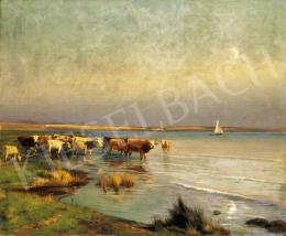  Aggházy, Gyula - Cows by the Lake Balaton 