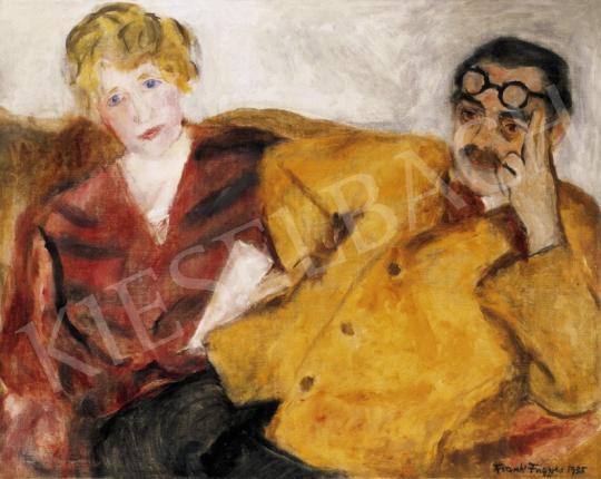  Frank Frigyes - Kanapén (Házaspár), 1935 | 27. Aukció aukció / 166 tétel