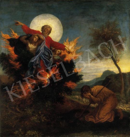Bajor festő, 18. század - Mózes az égő csipkebokor előtt | 27. Aukció aukció / 192 tétel
