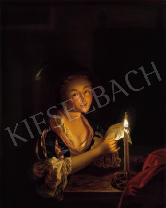 Gottfried Schalken képe után - Szerelmeslevél,  1850-60 körül | 27. Aukció aukció / 194 tétel