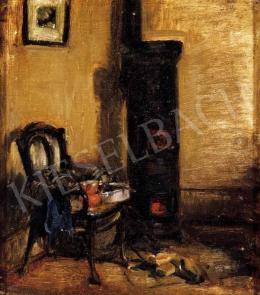 Nagy Balogh, János - Interior with a Stove (Stove and Chair), about 1910 