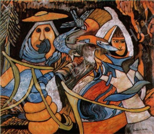  Balázs János - Középkori történet festménye