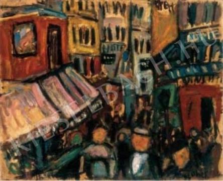  Czóbel Béla - Párizsi utca, 1926 festménye