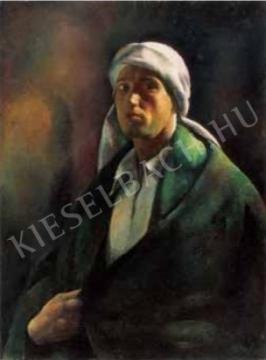  Patkó, Károly - Self-Portrait (Self-Portrait with a Turban), 1922 painting