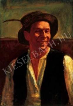  Czigány, Dezső - Self-Portrait Laughing, 1912/1914 painting