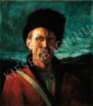  Rudnay, Gyula - Self-Portrait in a Cossack Cap, c. 1915 painting