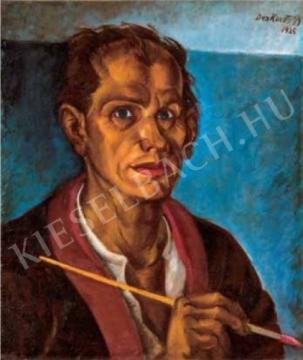 Derkovits, Gyula - Self-Portrait, 1925 painting