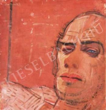 Derkovits, Gyula - Self-Portrait (Squinting), 1930 painting