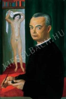 Jeges, Ernő - Self-Portrait with a Female Nude, 1939 
