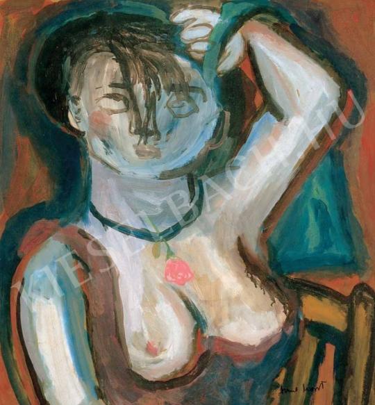  Anna, Margit - Self-Portrait with a Comb, c. 1940 painting