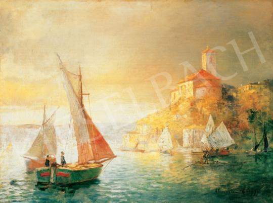  Háry, Gyula - Lake with Sailing Boats | 28th Auction auction / 11 Lot