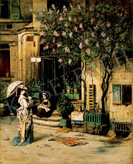 Bruck Lajos - Párizsi dáma, 1876 | 28. Aukció aukció / 24 tétel