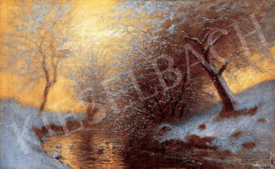  Mednyánszky, László - Winter Brrokside, 1880s | 28th Auction auction / 28 Lot