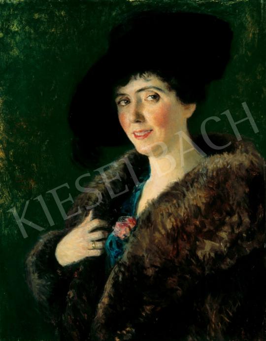 Glatz, Oszkár - Hatted Woman with a Rose, 1920 | 28th Auction auction / 45 Lot