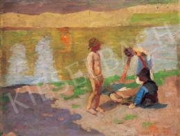 Fényes, Adolf - Children by the Riverside 