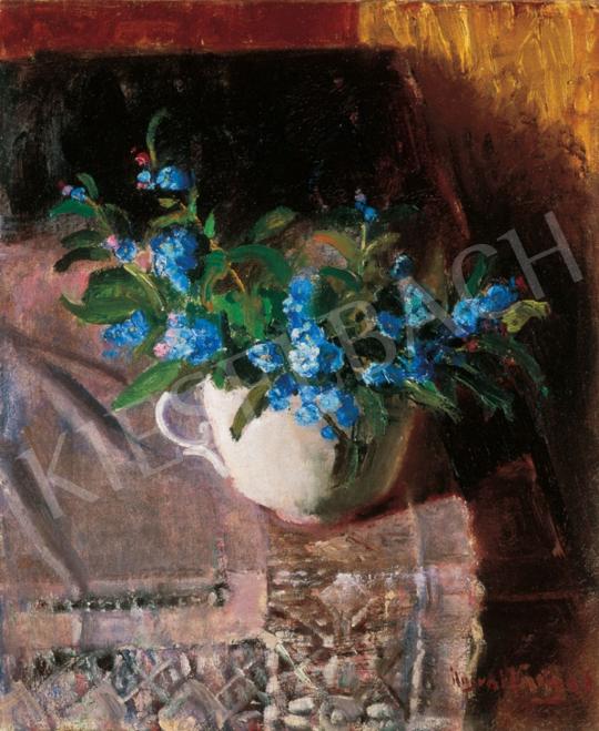  Ilosvai Varga, István - Blue Flowers | 28th Auction auction / 106 Lot