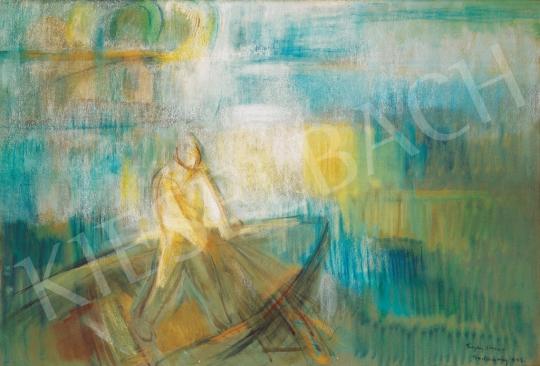 Egry, József - Fisherman by the Lake Balaton, 1942 painting
