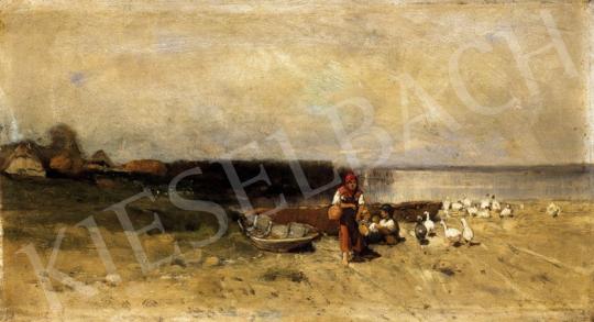 Mészöly, Géza - Girls by Waterside with Geese | 23rd Auction auction / 121 Lot