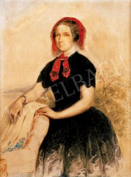 Barabás, Miklós - Lady with a Lace-Scarf, 1850 