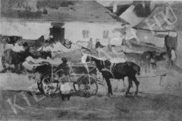 Deák Ébner, Lajos - In Front of the Pub 