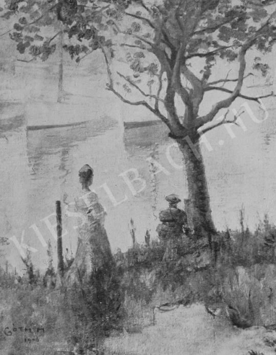 Góth, Móricz - On the Bank of the River painting