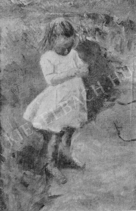 Góth Móricz - Kis leány festménye