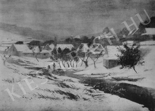 Katona Nándor - Felvidéki falu festménye