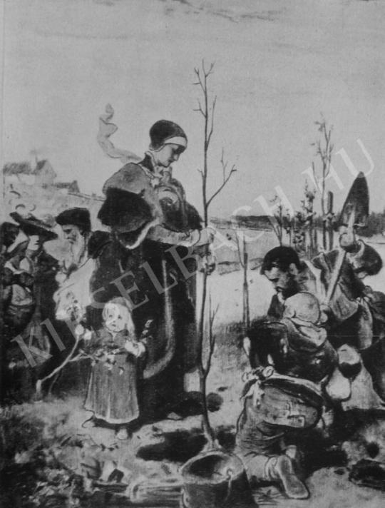 Liezen-Mayer, Sándor - Planting. From the saint Elisabeth Legend painting