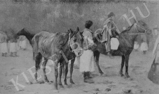 Pállya, Celesztin - Horse Market painting
