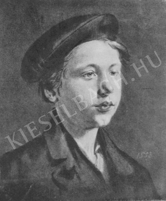 Székely, Bertalan - Portrait of a Boy painting