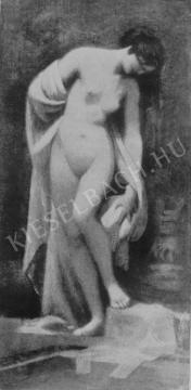 Székely Bertalan - Fürdő nő (1880?) festménye