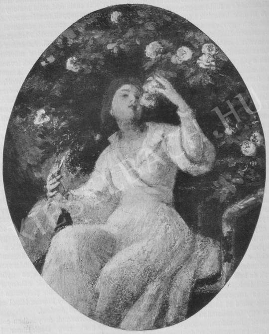 Székely, Bertalan - In the Rose-Arbor painting