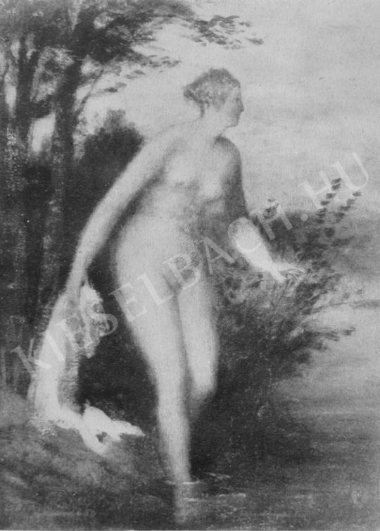 Szinyei Merse Pál - Fürdő nő (1880?) festménye