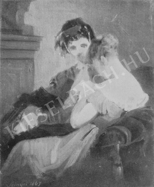 Szinyei Merse Pál - Két barátnő (1867) festménye
