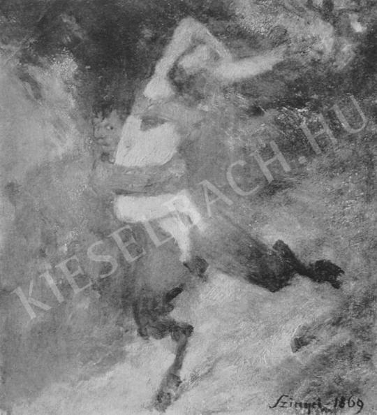 Szinyei Merse Pál - Nőt rabló faun (1869) festménye
