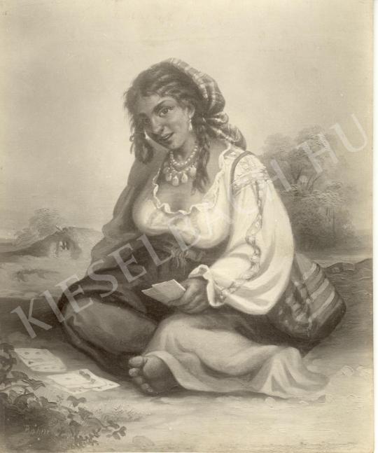 Böhm, Pál - Gipsy Girl painting