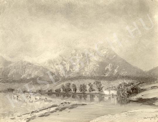  Mednyánszky, László - Mountain Lake painting