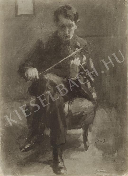 Bihari, Sándor - The Violin Player painting