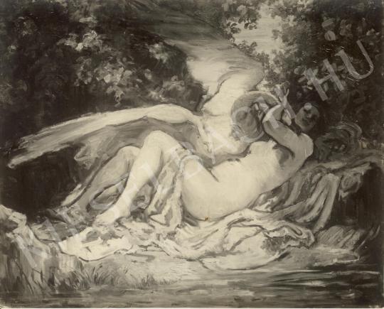 Székely, Bertalan - Leda with a Swan painting