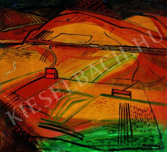  Barcsay Jenő - Szentendrei táj festménye
